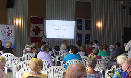 {Public meeting about new language protection bills draws full crowd}