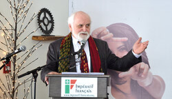 Le président d'Impératif français, Jean-Paul Perreault, lors du lancement de la Francofête 2017 le 15 février dernier, au club de golf de Gatineau. Photo: LRC
