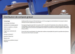 Capture d’écran du site internet de la ville de Gatineau, annonçant la fin du programme.