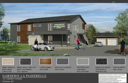 Légende de la photo : Le 7 juillet prochain, le conseil municipal de Gatineau se prononcera sur un projet de création d'une nouvelle garderie dans le secteur d'Aylmer, située au 147, chemin Vanier. Sur la photo, un aperçu des nouvelles installations. Illustration : Zohra Soufiani.