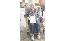 Michelle Bonhomme, a resident of Chartwell Monastère d’Aylmer, is leading a petition calling for a red-light camera at the dangerous Wilfrid-Lavigne crosswalk, seeking to improve pedestrian safety for seniors and the broader community. Photo: Tashi Farmilo