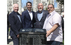 On May 4, Aylmer’s 175th anniversary committee in conjunction with the Paroisse St-Paul held a ceremony just outside the church to unveil a commemorative monument recognizing the names of every Citizen of the Year award laureate in perpetuity. Photo: J-D Potié