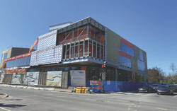 The new Constance-provost building under construction. It will be the home of Lucy-Faris Library once construction is complete. Photo: Sophie Demers