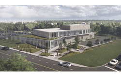 Architectural rendering of the plans for the new Aylmer police station. Photo: Courtesy
