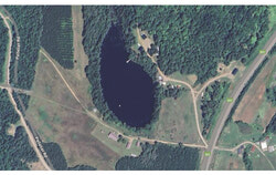 A man drowned while swimming in this lake, located between Pelletier Rd. and Hwy. 301, Saturday evening, July 12. (Google Maps)