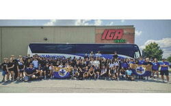 Outaouais athletes from the first block set off with excitement and determination for the 59ᵉ Finale des Jeux du Québec on July 25, 2025, ready to compete, represent their region, and make their mark. Photo: Courtesy of Loisir Sport Outaouais