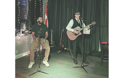 Lyle Odjick and Bruce Rogers entertain at the Aylmer Legion, September 18. (LR) Photo: Tammy Hodges