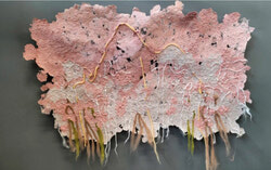 Gatineau-based artist Jenny McMaster’s exhibition New Arboreal – Arboricole, now open at Espace Pierre-Debain in Aylmer, presents an immersive exploration of the forest’s hidden ecological networks through sculptural works grounded in environmental science and material craft. Photo: Courtesy