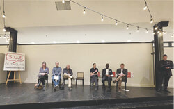 At a November 10 press conference in Gatineau hosted by SOS Outaouais, Dr. Isabelle Gagnon, Dr. Cyril Barthélémy-Ducharme, Dr. Mustapha Chelfi, Dr. Trevor Hennessey, Dr. Lionel-Ange Poungui, Dr. Éric Bégin and spokesperson Jean Pigeon spoke out about the worsening health-care crisis in the Outaouais following the adoption of Bill 2.