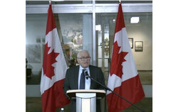 Commissioner Raymond Théberge released his final report assessing Canada's official languages strategy, highlighting progress in health, education, and immigration support for minority-language communities, while urging stronger accountability and faster action to ensure lasting impact. Photo: Livestream screenshot of Commissioner Raymond Théberge’s press conference in Dieppe, New Brunswick, on November 25, 2025