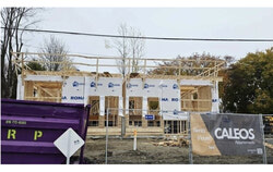 A controversial multi-unit development on Cochrane Road, situated near the medical clinic on the corner, has become the flashpoint in a growing dispute over unannounced zoning changes and unchecked densification in Aylmer. Photo: Tashi Farmilo