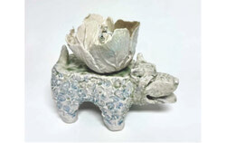 The 2026 visual arts programme in Gatineau offers a diverse and accessible slate of exhibitions, including Mesclun d’égarement by Joanne Gauthier, featuring The cabbage tongue in porcelain and enamels, a work that reflects the year's blend of conceptual depth and material exploration. Photo: Courtesy of the City of Gatineau