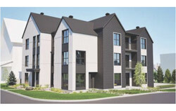 The architectural plans for the three-storey eight-unit building slated for the Old Aylmer lot on Brook Street. Photo: Courtesy