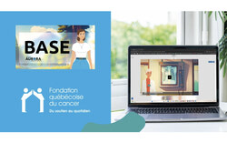 The Fondation québécoise du cancer and Solutions Blue Aurora president Dr. Jean-Sébastien Aucoin have teamed up to launch Base Oncologie, a free animated video platform designed to give Quebecers, including those served by the foundation's Gatineau accommodation centre, plain-language answers to one of the most confusing and consequential experiences of their lives. Photo: Courtesy of Solutions Blue Aurora