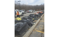 Gatineau City officials and volunteers were in full protection mode April 19 as dams upstream let out water in anticipation of further melt from the watershed. Photo: Yves Elou Légaré