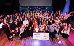 Student-athlete award recipients at the 2026 Sport-Études Alliance annual gala. Photo: Iris Wei