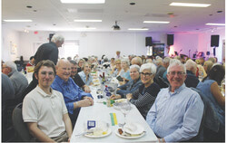 Table enjoying their Walleye dinner on Friday, May 29 2026. Photo: Jude Osmond
