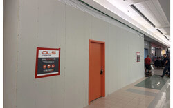 New space in the Galeries for rental is being built on May 19, 2026. Photo: Jude Osmond
