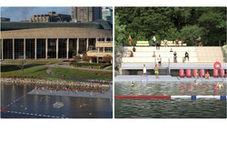 La CCN ouvrira deux quais de baignade sur la rivière des Outaouais cet été : un sur la rive québécoise, derrière le Musée canadien de l’histoire, et l’autre, sur la rive ontarienne, au pied du parc Major, près des écluses du canal Rideau. Photo : Gracieuseté de la CCN