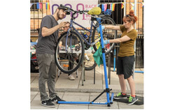 Rack à Bécik and Action vélo Outaouais bring their Fête du vélo to Aylmer's Parc des Cèdres for the first time on August 9, with a free afternoon of mobile bike repairs, hot dogs, kids' activities and partner kiosks celebrating the region's cycling culture. Photo: Courtesy of Rack à Bécik