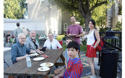 Parish volunteers enjoying their annual picnic at St. Paul's Church. Photo: Jude Osmond
