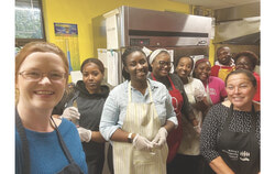 The Aylmer Food Center team and participants take part in the cooking workshop. Photo: Aylmer Food Center