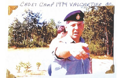 Charles Gutta in 1974 at the Cadet Camp in Valcartier, Quebec. Photo: Courtesy