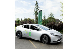 A new car-sharing initiative, Horizons Partagés, has launched, providing hybrid vehicles to reduce carbon emissions and promote sustainable mobility in the municipalities of Chelsea and La Pêche. Photo courtesy of CREDDO