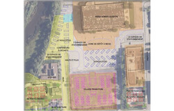 The City of Gatineau provides a draft model of the plans for the Robert-Guertin Centre site to accommodate people experiencing homelessness.
Photo: City of Gatineau Presentation