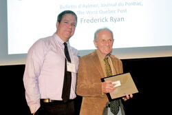 Fred Ryan, a remporté le prix le plus 
important de l’Association québécoise 
des journaux régionaux (AQJR) lors de 
son gala annuel à Montréal la fin de semaine dernière. 
Photo: LRC