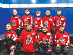 Le 14 mai, l’équipe de hockey novice Les Gladiateurs d’Aylmer a fait un don de plus de 920 $ au Centre alimentaire Aylmer, après avoir vu sa saison interrompue à cause de la pandémie de COVID-19. On May 14, the Aylmer Gladiateurs Novice hockey team donated more than $920 to the Aylmer Food Centre, after seeing their season shut down because of the COVID-19 pandemic.Photo: Martin Charbonneau