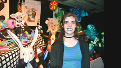 Clara Reese de la concentration arts plastiques à l’école secondaire Grande-Rivière.
Photo: Lily Ryan