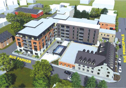 Illustration from the plans for the expansion of the British Hotel.