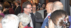 Le maire Maxime Pedneaud-Jobin lors de l’annonce de sa victoire le 5 novembre aux Brasseurs du temps.	Photo: William Pryor