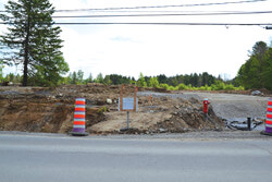 Construction du projet le Plateau de la Capitale, près du chemin Vanier. Photo: Olivier Pilon