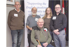 The Regional Association of West Quebecers held its Annual General Meeting October 29 at the Aylmer Legion. Board members pictured here are: Standing, Left to Right: Alexander Hays, David Gillespie, Nikki Buechler, Chad Bean and Seated: Chris Judd. Missing from the photo: Cat Doyle and Jacqueline Busby. 
