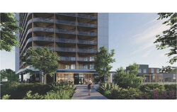 Digital mock-up of the apartment complex planned for 435 chemin Vanier. Photo: Courtesy